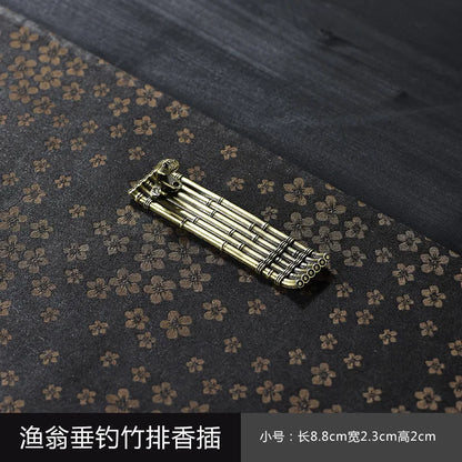 Fisherman fishing incense insert incense seat indoor agarwood incense burner sandalwood burner line incense burner ornament